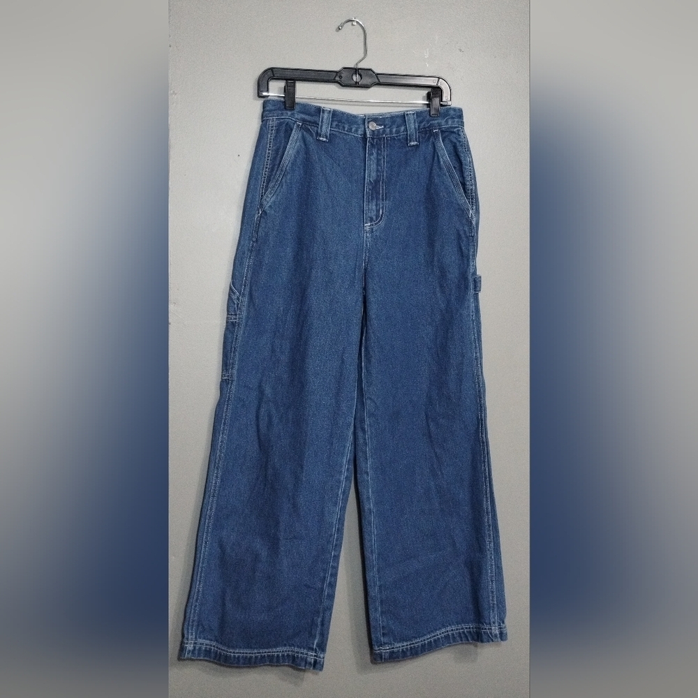 Cello Classic Blue Denim Wide Leg Jeans (9)